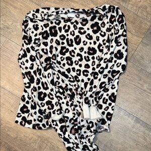Stars Above Animal Print Pajama Top